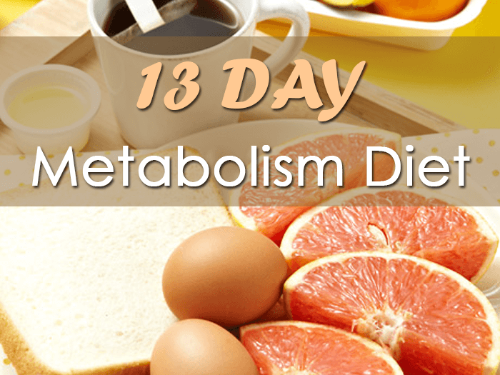 13 Day Metabolism Diet Vegetarian Plan